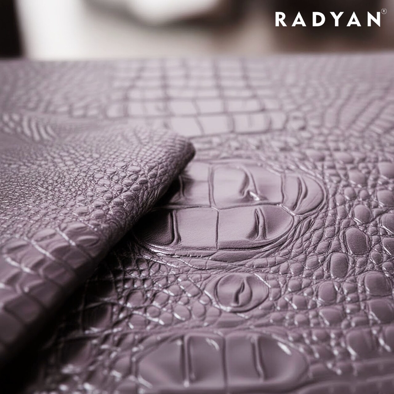 1 Yard 3D Embossed Gator Faux Leather Vinyl Fabric Durable Upholstery Handbags 56" Width